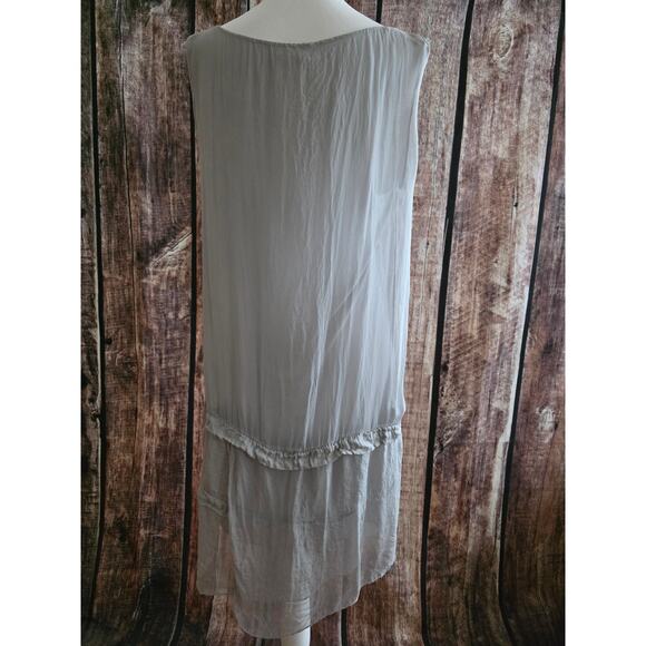 H Trend Made in Italy Silk Dress Size Large - Picture 4 of 7